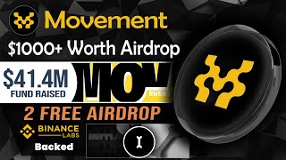 🪂FREE $1000  Movement Airdrop & Initia Airdrop - No Investment | Binance Airdrop ✅