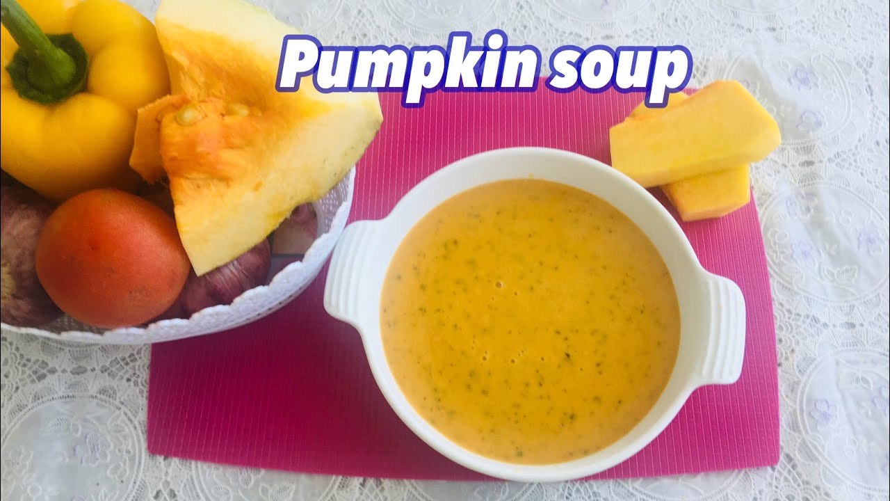 pumkinsoupசிவப்புபூசணிசூப் Easy & simple red pumpkin soup in Tamil