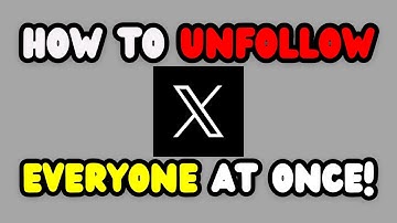 How To Unfollow Everyone On X/Twitter At Once For Free In 2025!