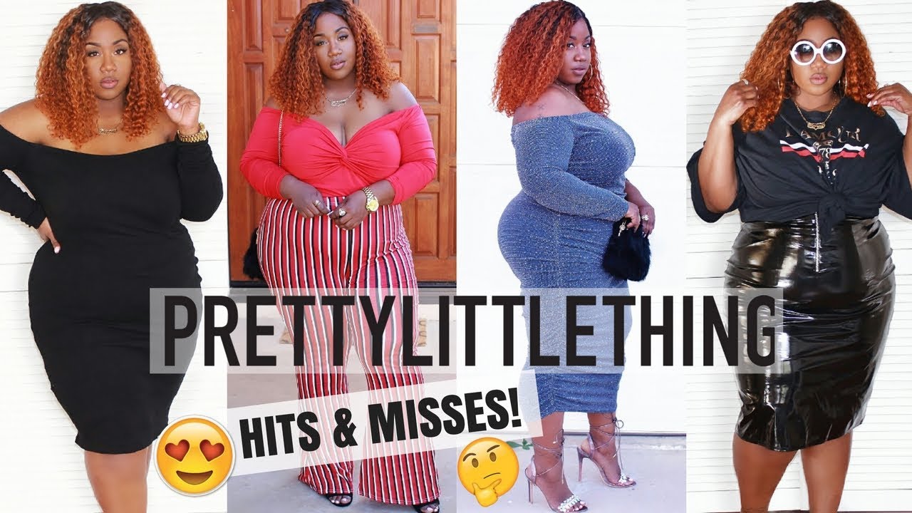 I'M GONE KEEP IT REAL! PLUS SIZE PRETTY LITTLE THING TRY ON HAUL!
