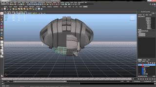 Maya 2013 Modeling 01 SciFi SpaceShip Adding details Neck p.15