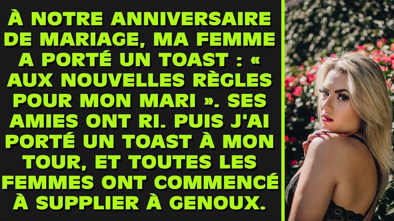 Lors de notre anniversaire, ma femme a levé son verre « Aux nouvelles — free download
