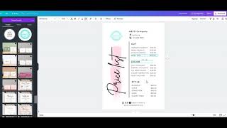 Tutorial for price list edit with Canva screenshot 5