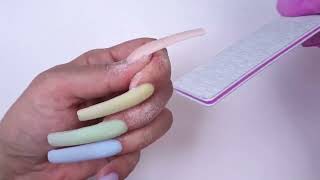 Spring acrylic nail tutorial | step by step acrylic nails | nails for beginners