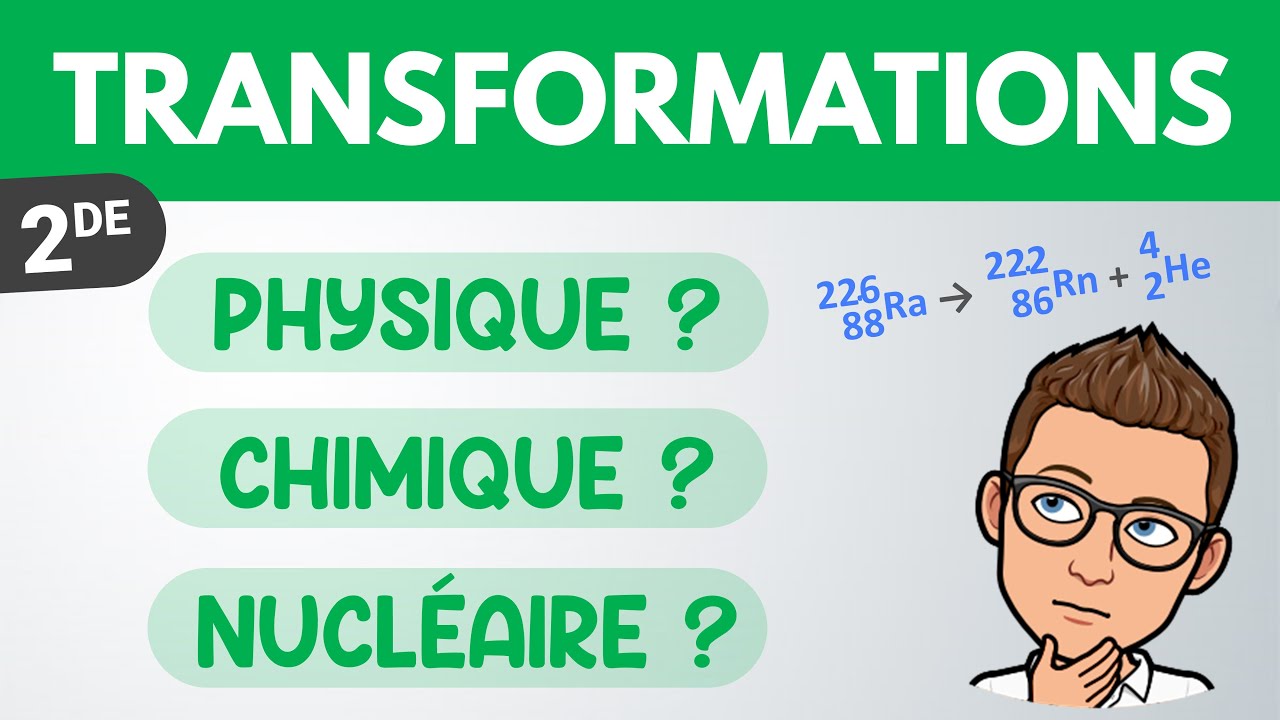 Transformation : physique, chimique ou nucléaire ? | Seconde | Physique Chimie