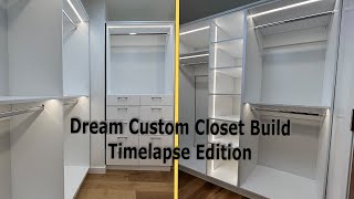 Custom LED Backlit Closet | Timelapse Cut