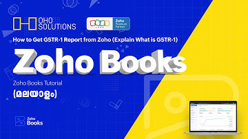 How to Get GSTR 1 Report from Zoho (  Explain What is GSTR 1 )  | Zoho Books Tutorial | Zoho