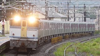 EF65-2127+都営大江戸線12-600形12-841F 甲種 真鶴駅通過