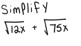 Celebrity Radicals: Simplify √(12x) + √(75x) Wealth
