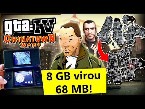 Port Impossivel da cidade do GTA 4 de 68 MB pro Nintendo DS (Liberty City de 8 GB)(Chinatown Wars)
