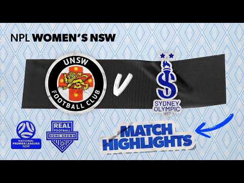 NPL Women's NSW Round 19 Highlights – UNSW FC v Sydney Olympic — football highlights