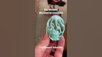 So here’s the spinning bear in an egg. #3dprinting #tinkercad #3dmodeling