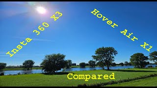 Insta 360 X3 or Hover Air X1: close follow modes compared.