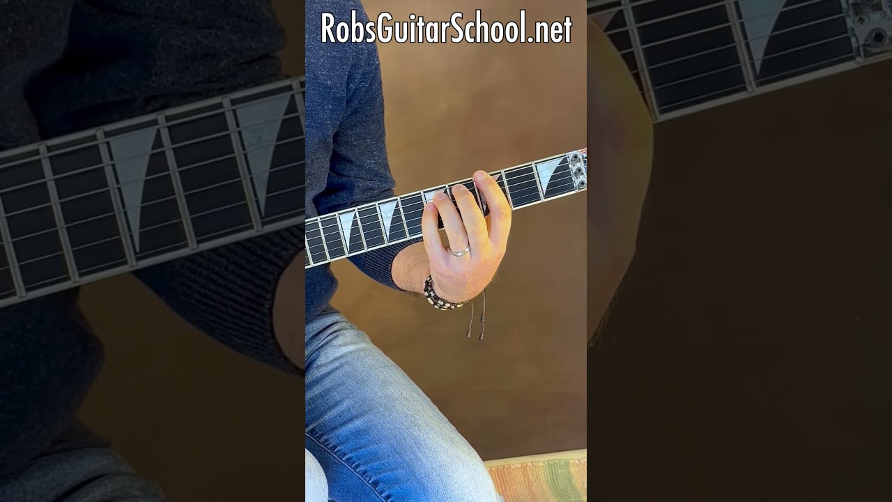 Learn to play slides with pedal tones. Check us out at RobsGuitarSchool.net/learn #guitar #shred