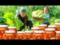 Cabbage Harvesting Process: Harvest 100Kg+ Cabbage & Make Spicy Kimchi with my children