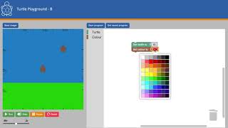 Blockly Turtle Playground B - Introduction screenshot 4