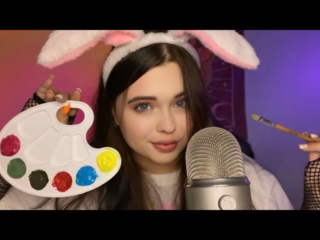 АСМР🎨Порисую на тебе и скушаю краски🤭ASMR I'll draw on you and eat the paint