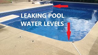 Water Level As A Pool Leak Indicator