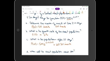 Exponential and Logarithmic Models Part 1