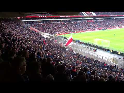 De Klassieker 21.1.2018 : Juichen na de 2-0 van KJH