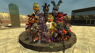 MEGA PUNCH SIREN RUBY FNAF SECURITY BREACH ANIMATRONICS In Garry's Mod!