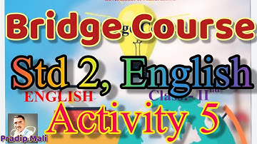 Activity 5 | Bridge Course Std 2 English | Day 5 | Bridge Course Class 2 English Activity 5