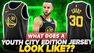 What Does A Youth Size City Edition Look Like? | Steph Curry Golden State Warriors Swingman Jersey |