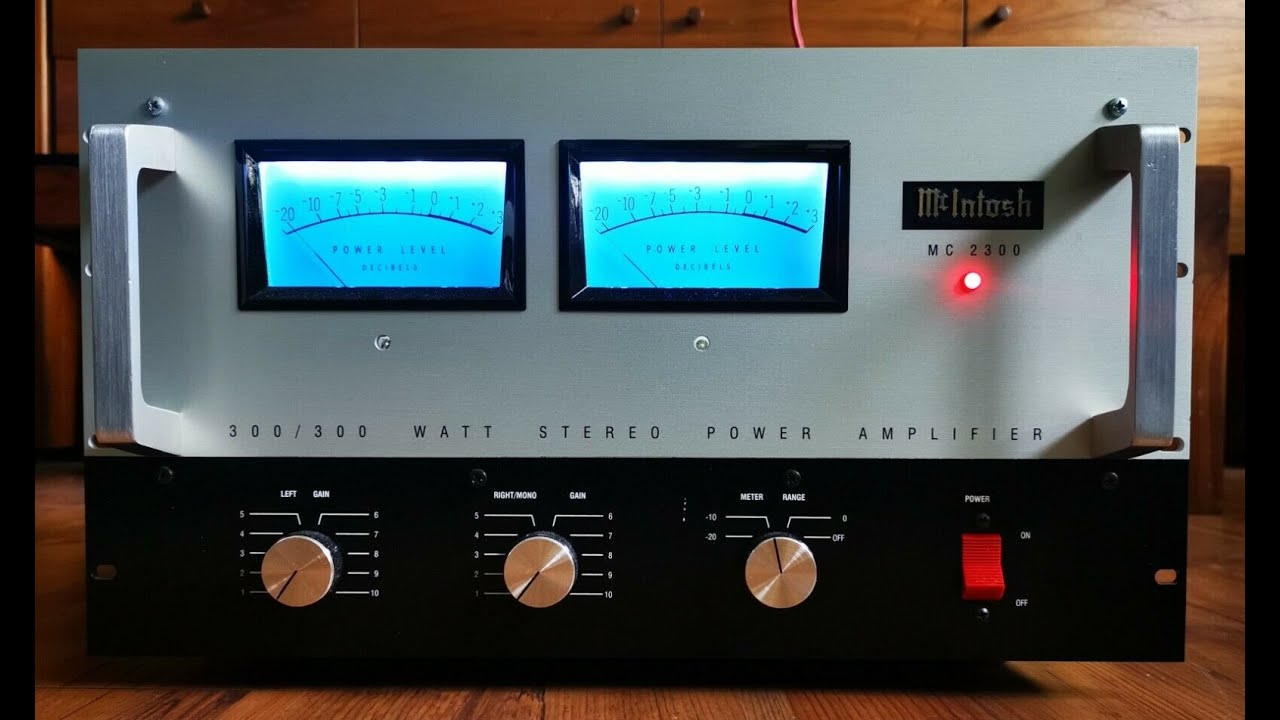 McIntosh MC2300 Solid State Stereo Power Amplifier (1971-80) - YouTube