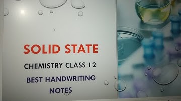 class 12th chemistry chapter 1 solid state notes|class 12 chemistry chapter 1 best notes