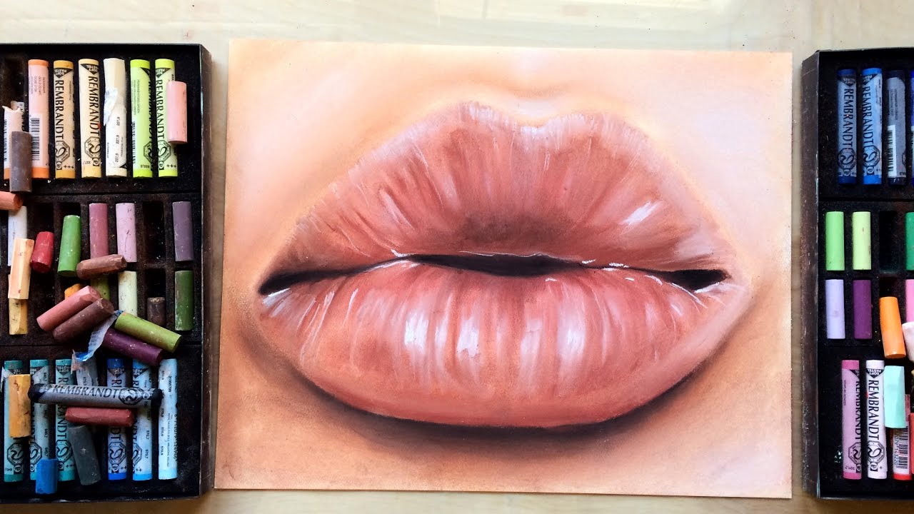 HOW TO Working in Chalk Pastel Lips YouTube