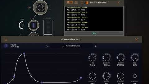 Velvet Machine AUv3 Factory Presets Demo using Shoom Synthesizer