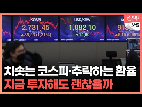 사상 첫 2700 돌파한 코스피… 어디까지 올라갈까/ 1100원 선 붕괴한 환율