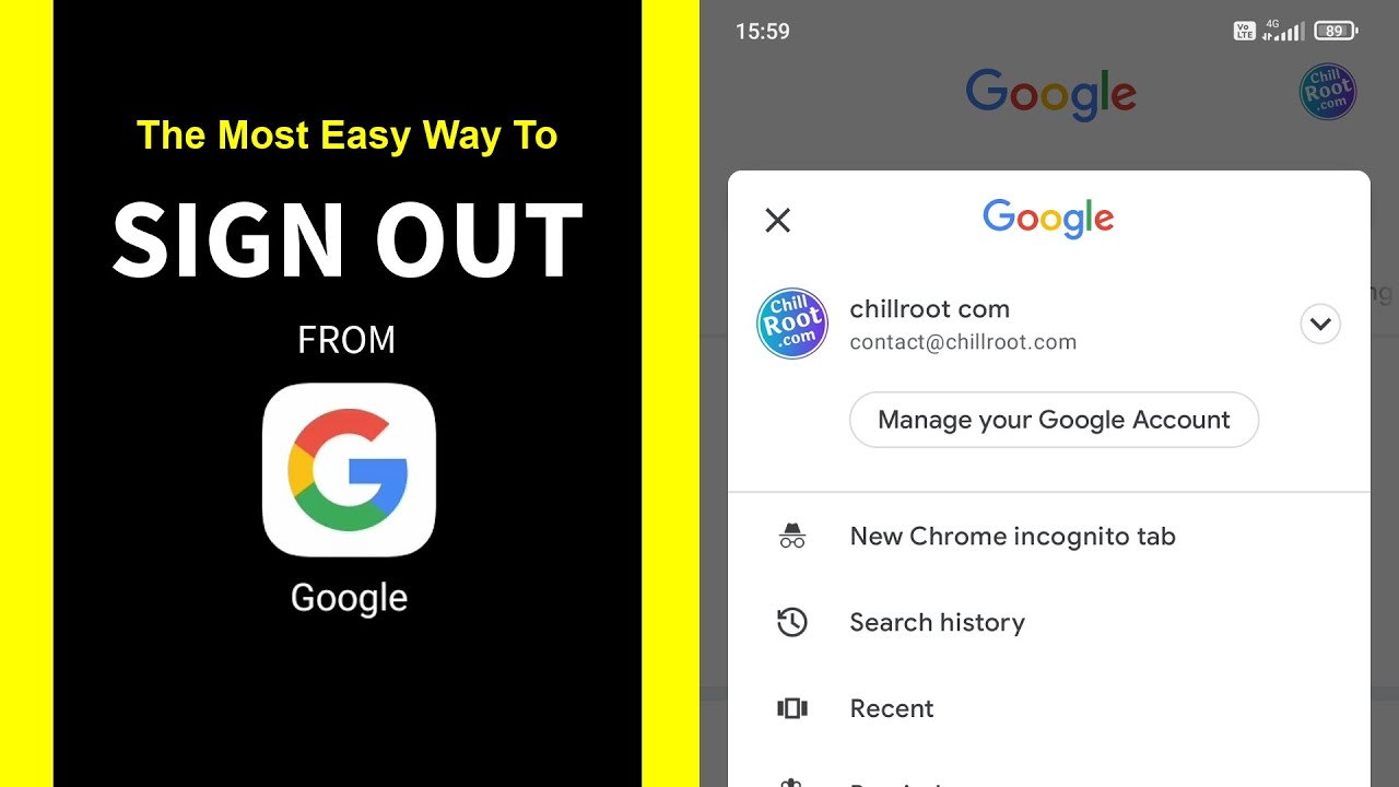 How To Sign Out from Google on Android, Remove Google from your device