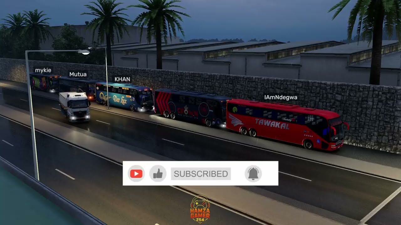 5 Kenyan Buses Convoy 🇰🇪 | Mombasa to Garissa | ETS2 Kenyan Map