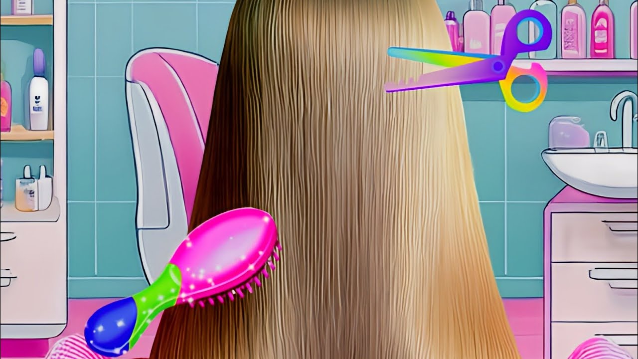 glam girl hair salon makeover - android gameplay - YouTube