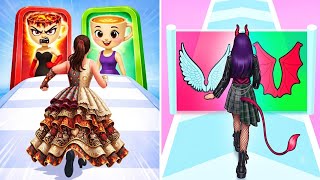 Build A Doll 🧸 vs Queens Race 👑 | Epic Beauty Run Challenge! screenshot 4