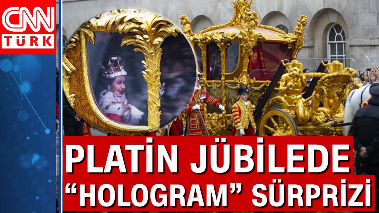Kraliçe II. Elizabeth’in hologramı halkı selamladı