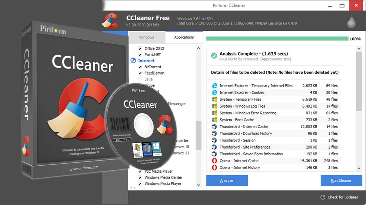 Ccleaner โปรแกรมทำความสะอาดคอมพิวเตอร์ ฟรี - Youtube