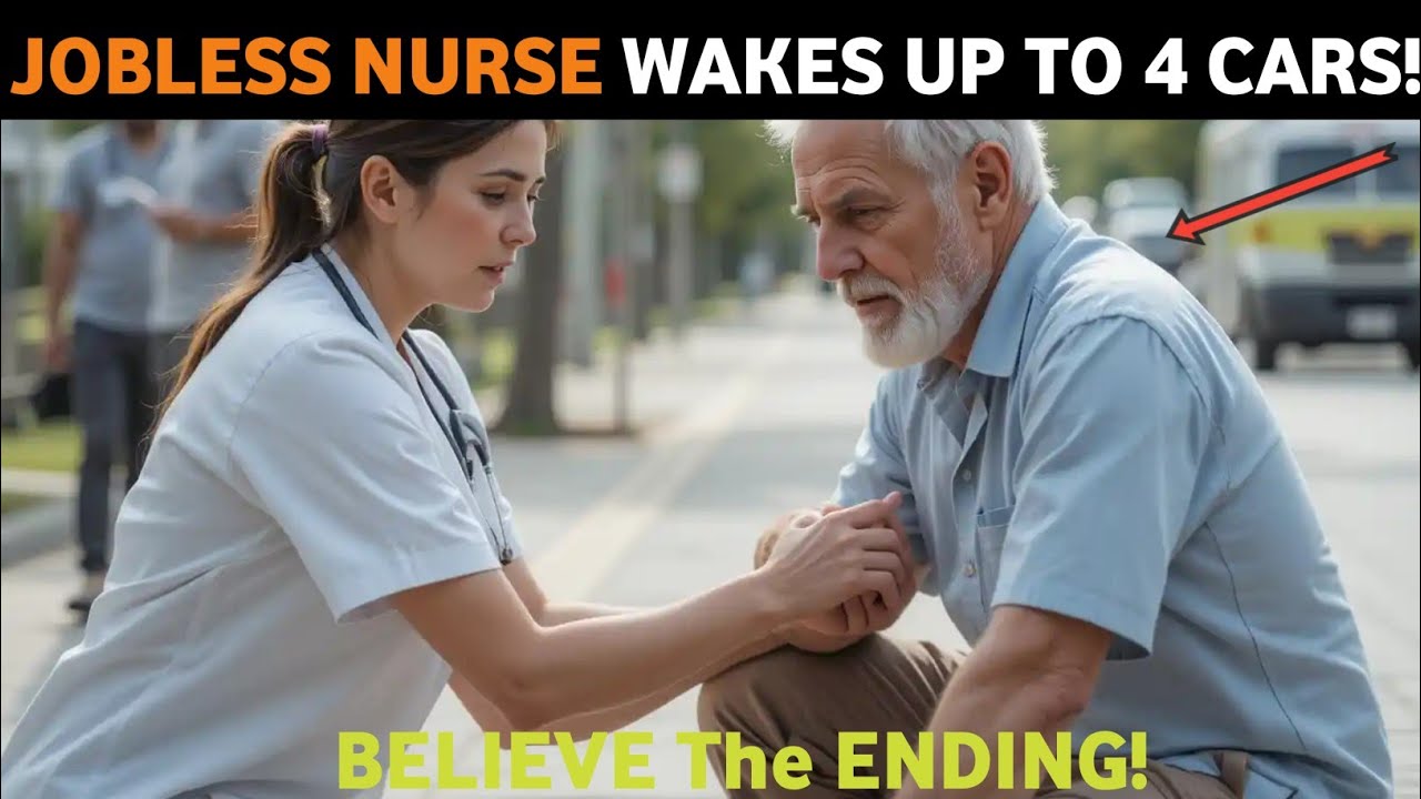 Jobless Nurse Saves a Life… Wakes Up to 4 Luxury Cars at Her Door! (Unbelievable Twist!