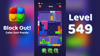 Block Out Level 549 Walkthrough 🧩 | All Levels Solution | Mini Boss