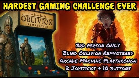 Blind + Arcade Controls Oblivion Remastered ~ The Elder Scrolls IV Sewers Tutorial [Part I]
