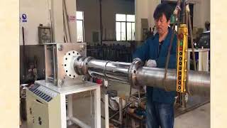 How to install the PTFE ram extrusion machine