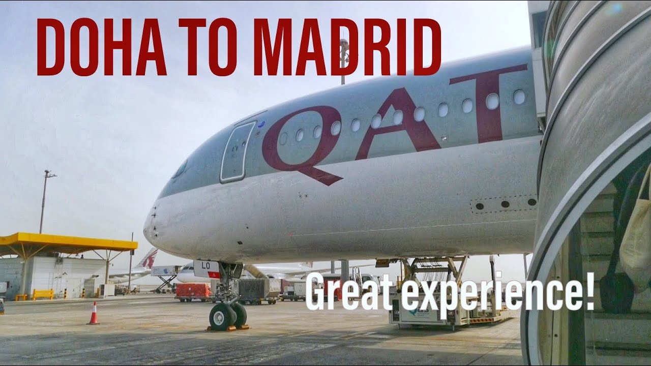 Qatar Airways Economy | Airbus A350-900 | Doha to Madrid