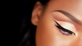 Soft Glitter Cut Crease All Drugstore Valentines Day Makeup Tutorial screenshot 2