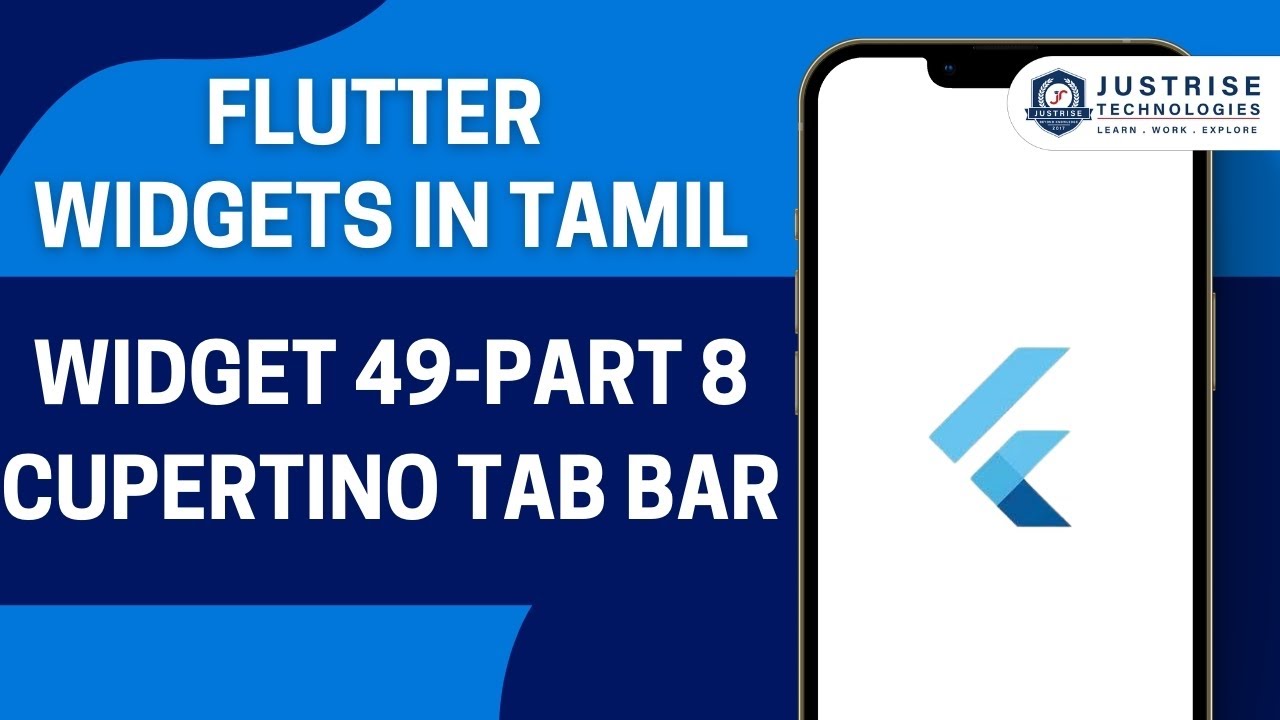 Widget 49 Part 8 Cupertino Tab Bar | Flutter Widget In Tamil | Just ...