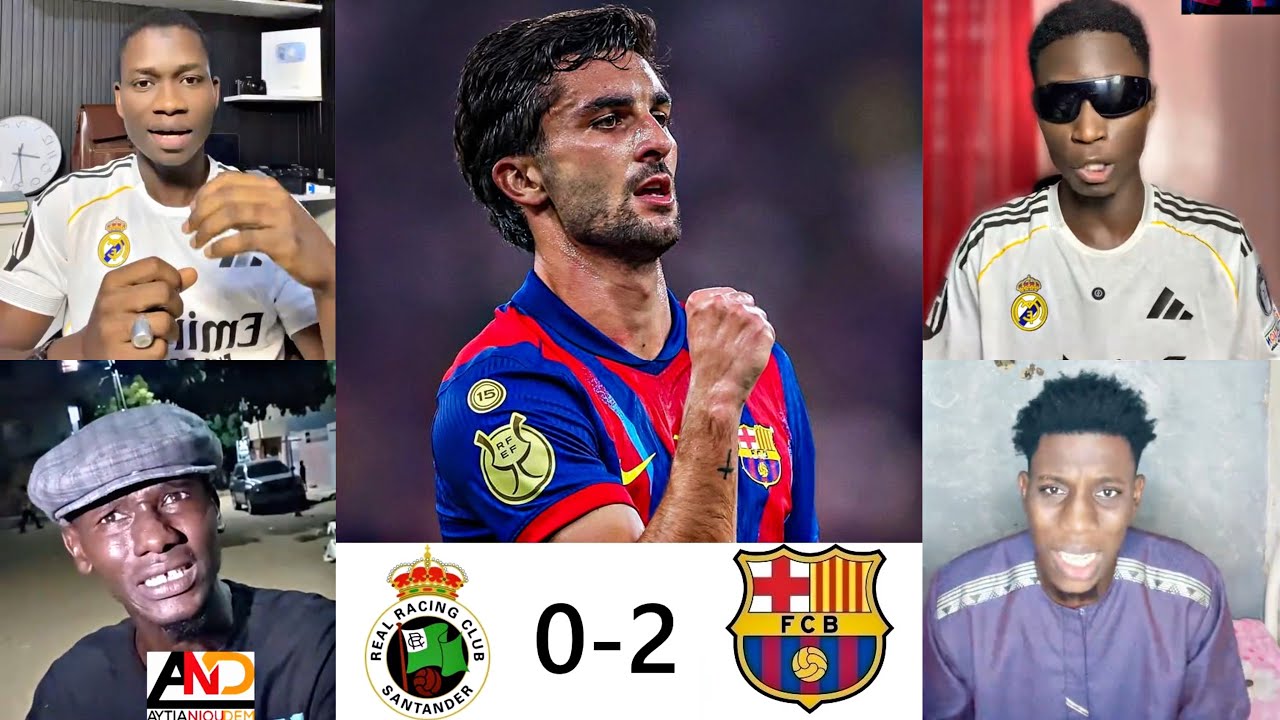 🚨😂 Le Barça s'impose 2-0 face au Racing Santander grâce et se QUALIFIE pour les quarts de finale🥳❤️💙