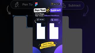 Figma Tip #2 🎯 Pen Tool vs Subtract.  #figma #uiuxdesign  #webdesign #designer #designtips #uxdesign
