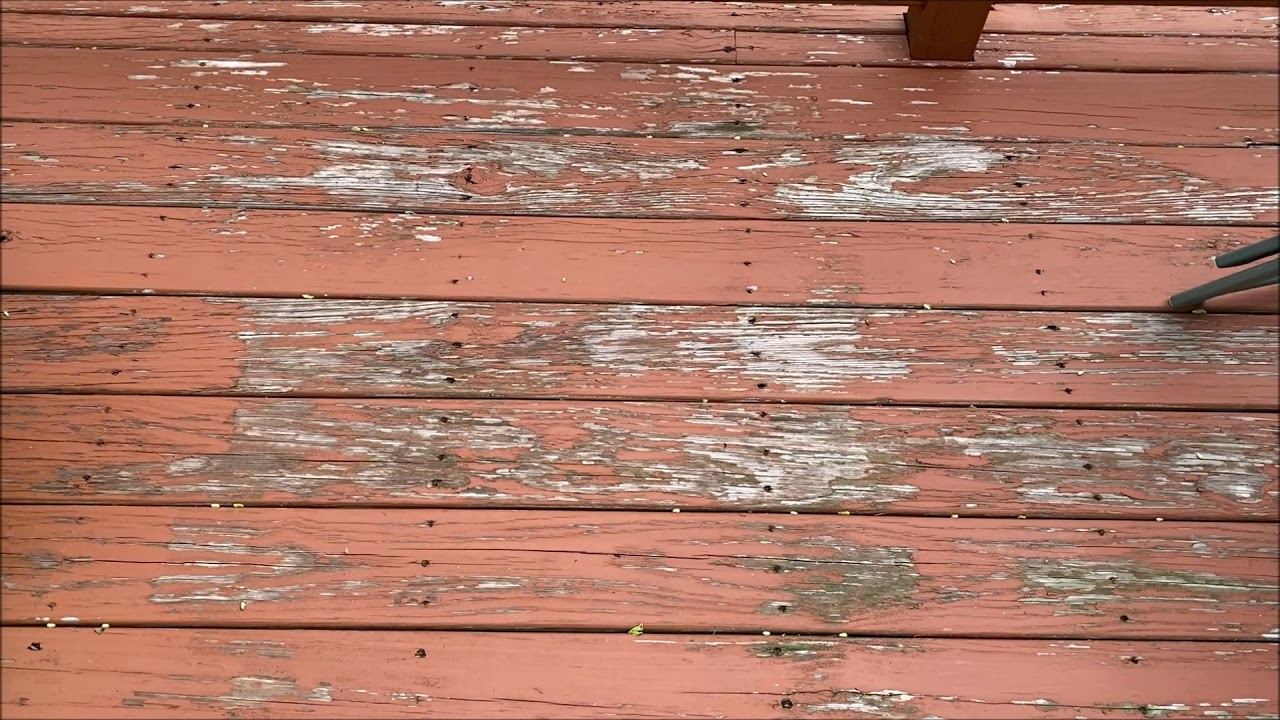 Beware Using Solid Stain On A Deck!!