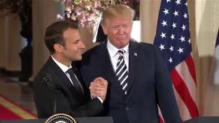 Trump Body Language with Macron -- Friend or Foe?