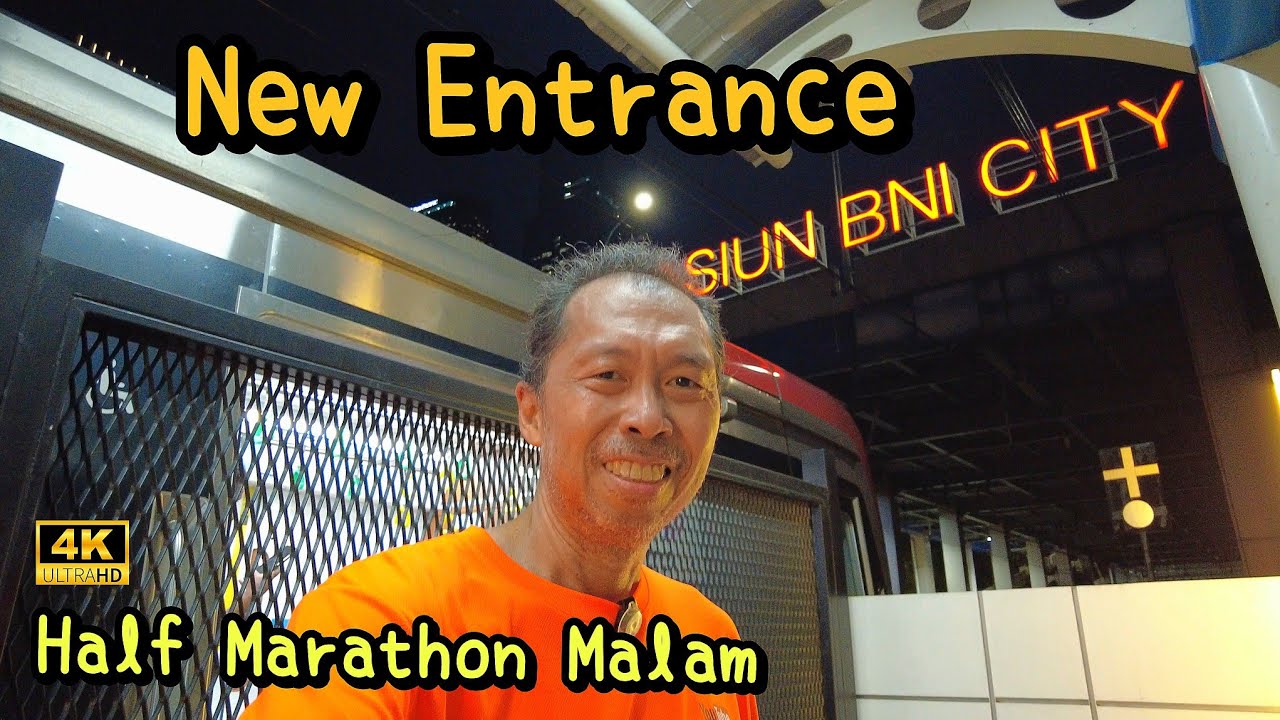 Lari Malam Sambil Lihat Future New Entrance Stasiun BNI City